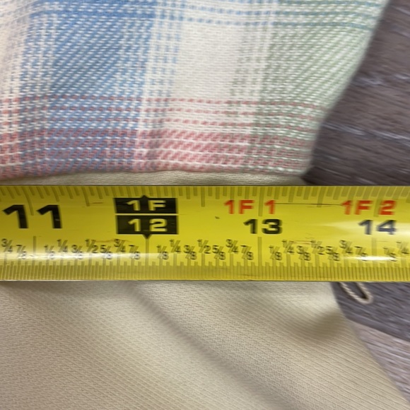 Vintage Jo Lester Dress Wrap Pastel Plaid Flower Size Small - Picture 14 of 16